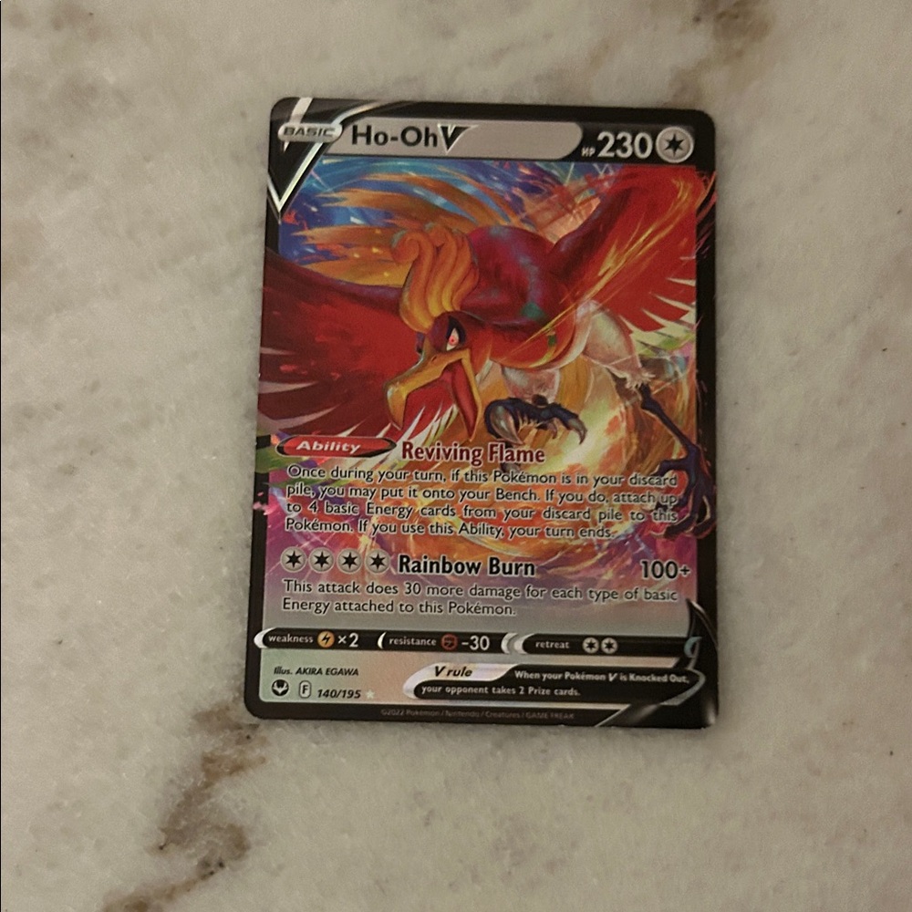 Ho-Oh V Pokémon Card